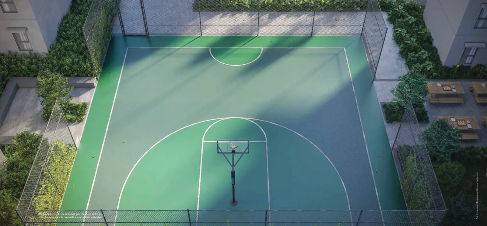 Half basketball court – Godrej Ivara