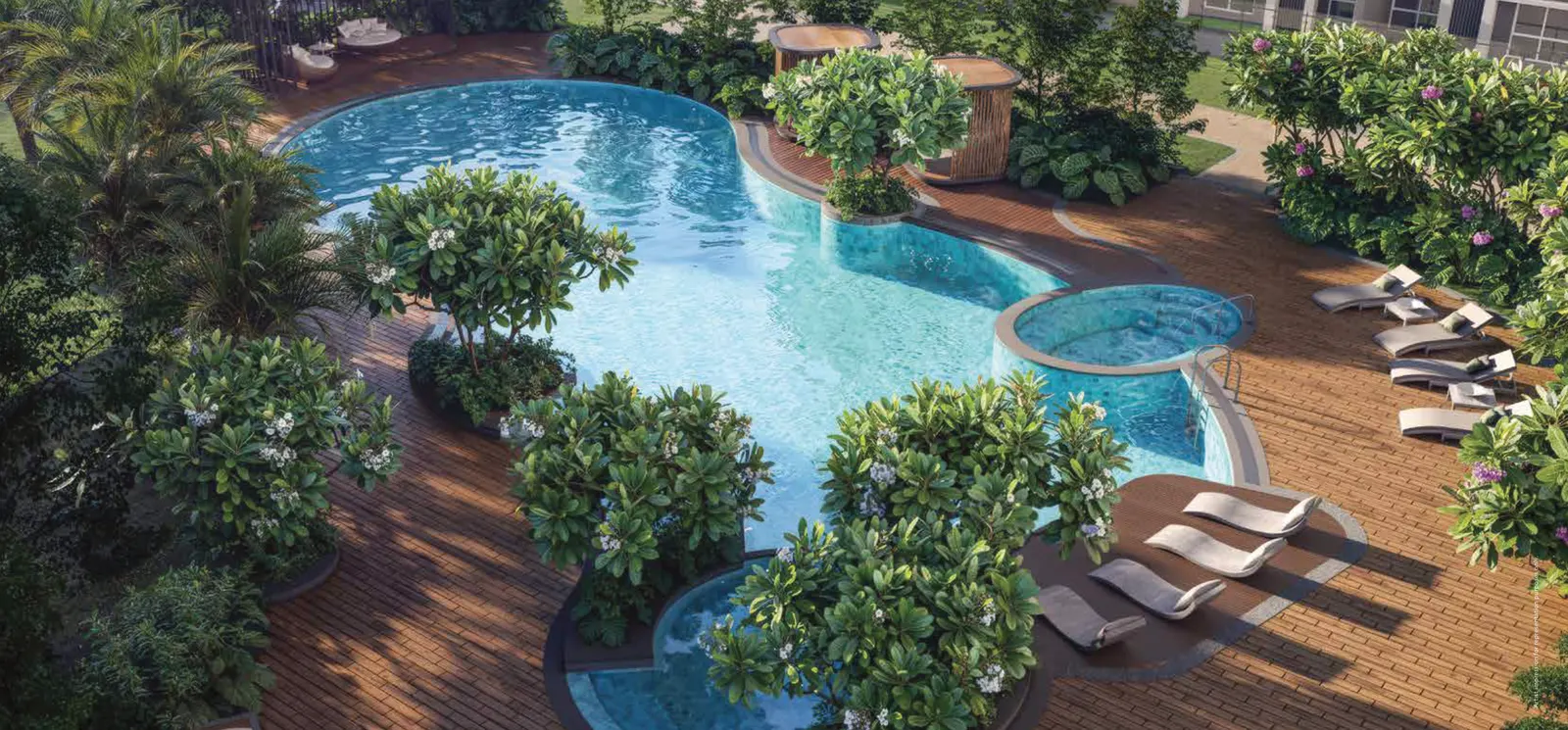 Main lap pool – Godrej Ivara