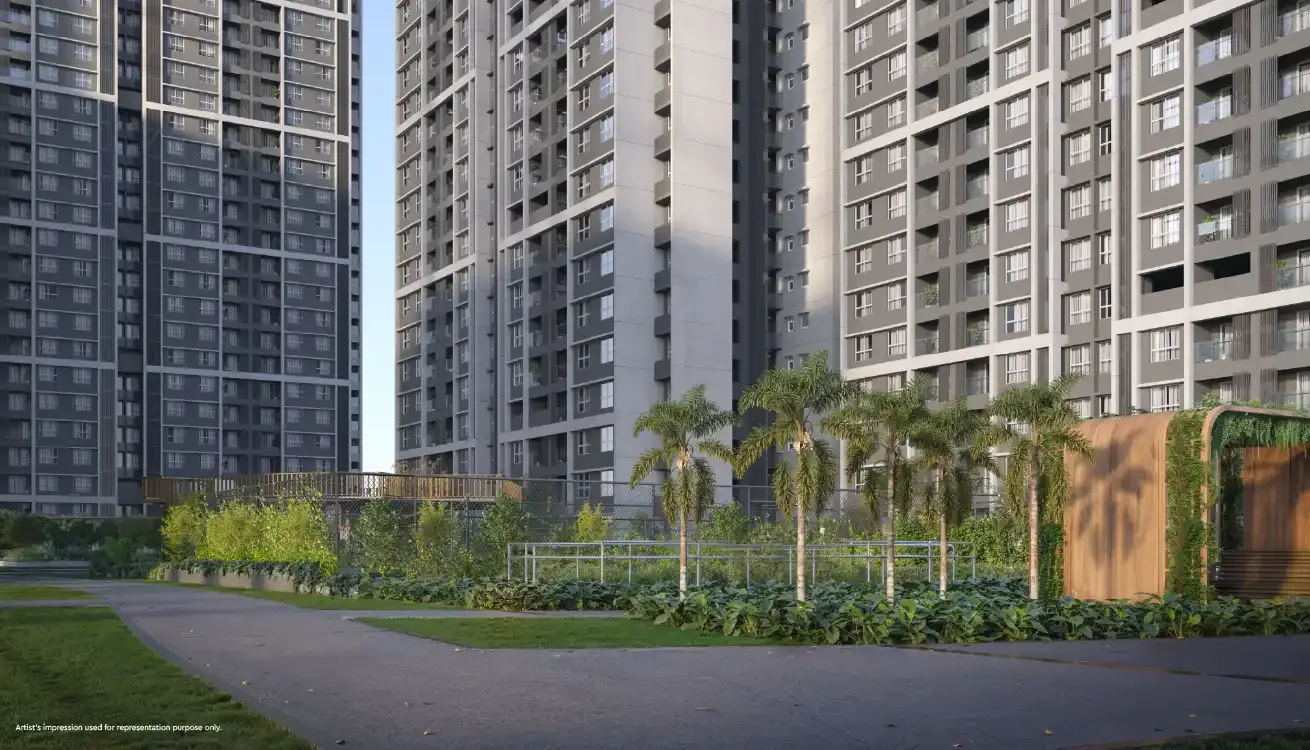 Godrej Ivara towers and landscape – Godrej Ivara