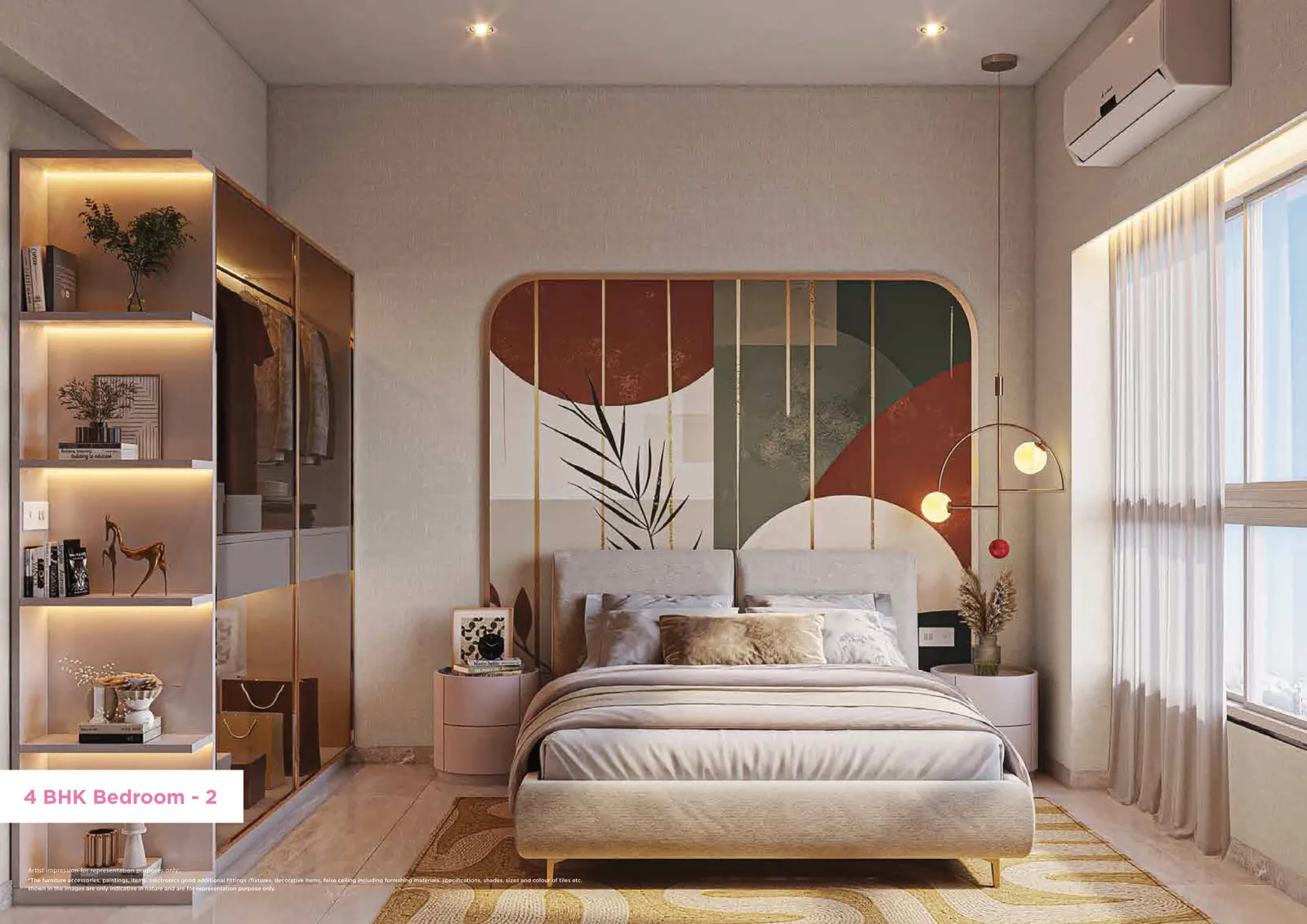 4 BHK bedroom – Godrej Ivara
